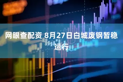 网眼查配资 8月27日白城废钢暂稳运行