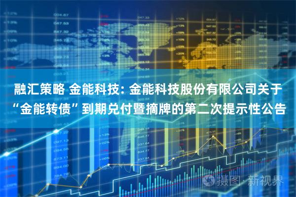 融汇策略 金能科技: 金能科技股份有限公司关于“金能转债”到期兑付暨摘牌的第二次提示性公告
